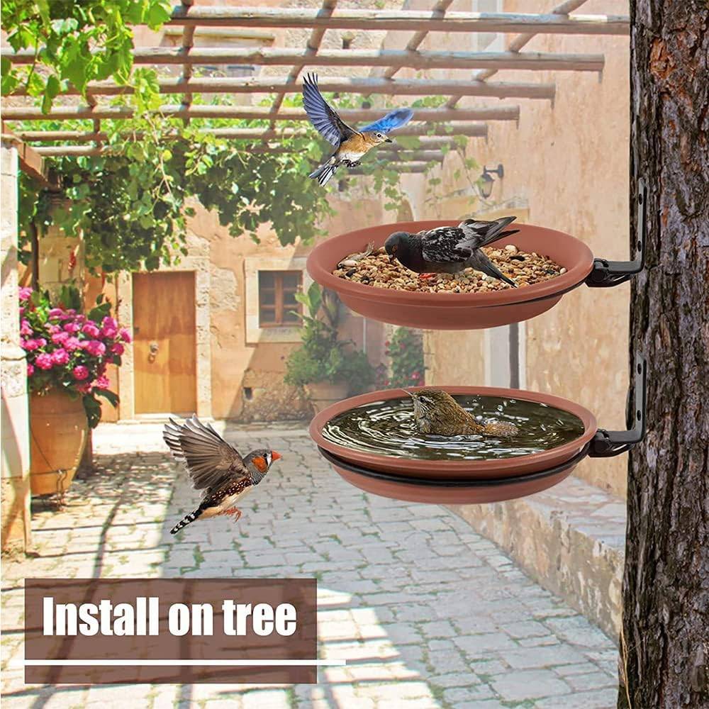 IntiMeg - 2 Pièces Mangeoire pour Oiseaux Exterieur Et Bain d'oiseaux - IntiMeg - Image 2
