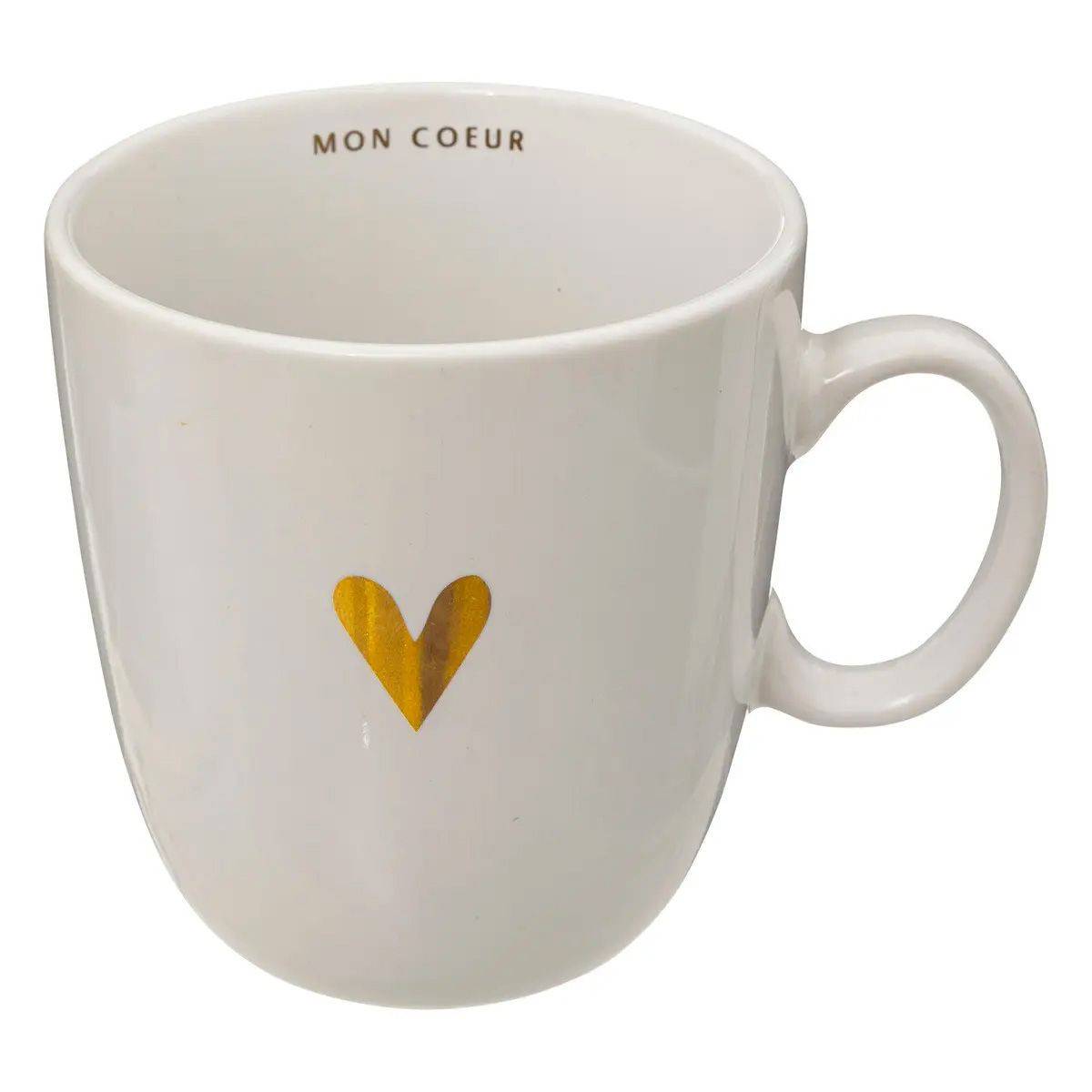 Lot de 6 Mugs en Céramique "The Floral" 30cl Blanc - Image 2