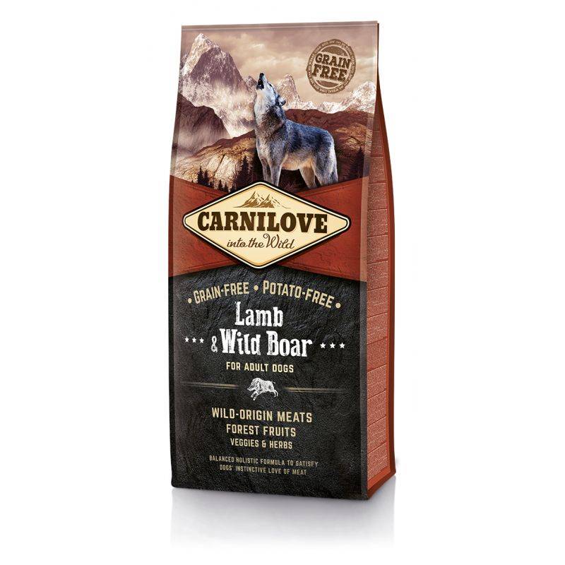 Carnilove - Croquettes chien Adulte Agneau et Sanglier - Carnilove 1,5kg