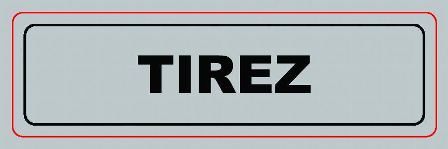 Panneau VISO Tirez - 170 x 50 mm - Sans flèche - S28 - Image 2
