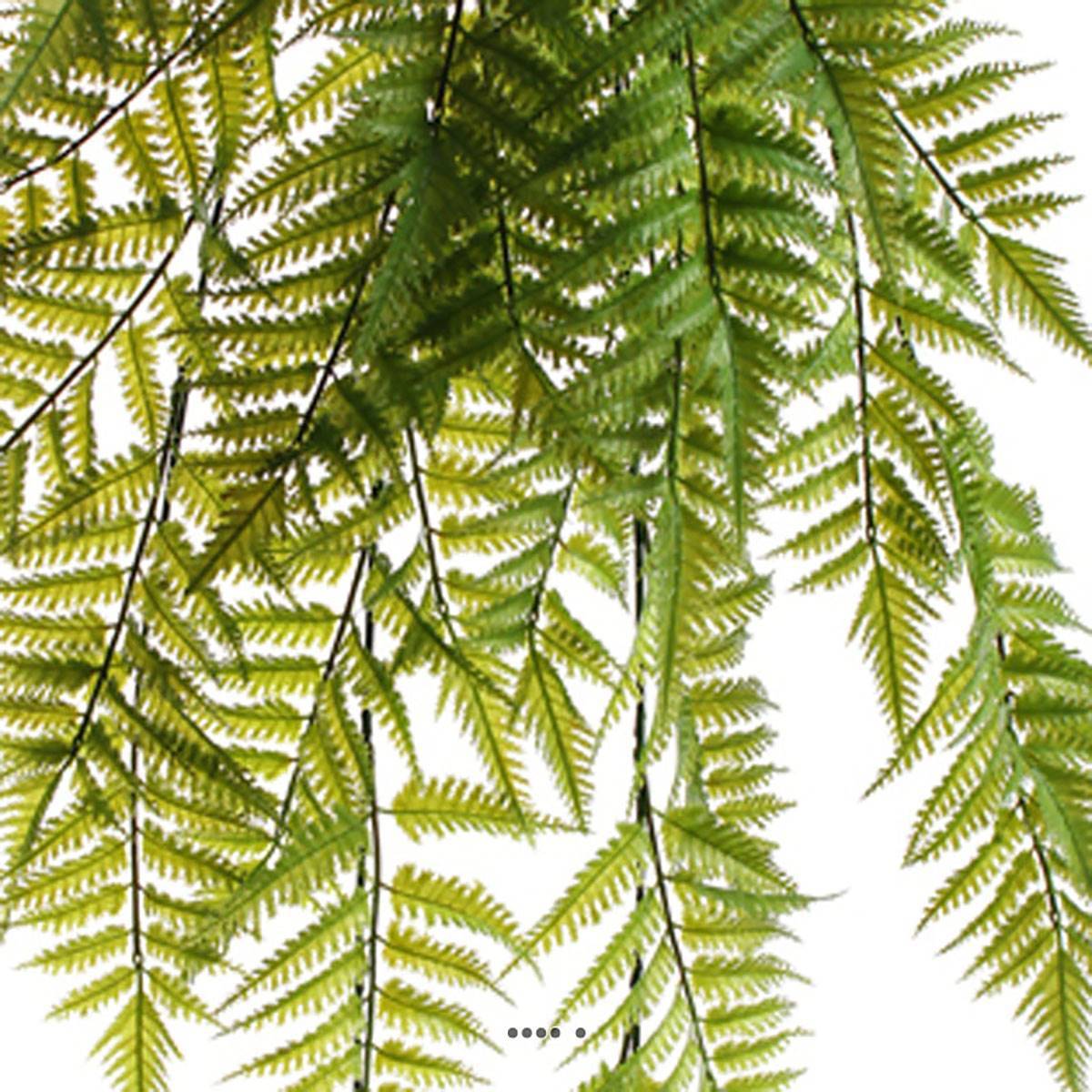 Artificielles - Chute de fougère artificielle L 90cm vert - Imagen 3