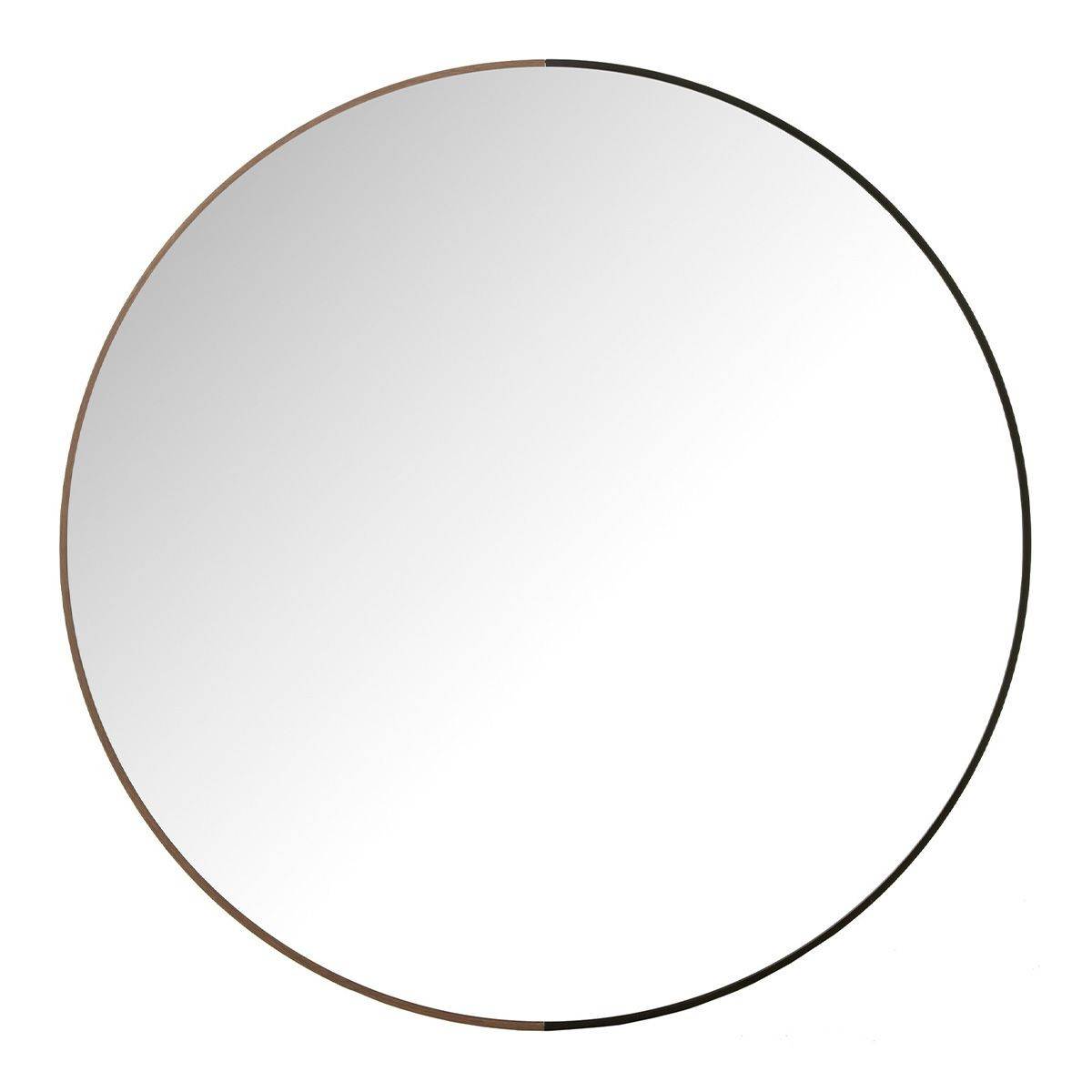 J-Line - Miroir Mural Rond "Alicia" 90cm Noir