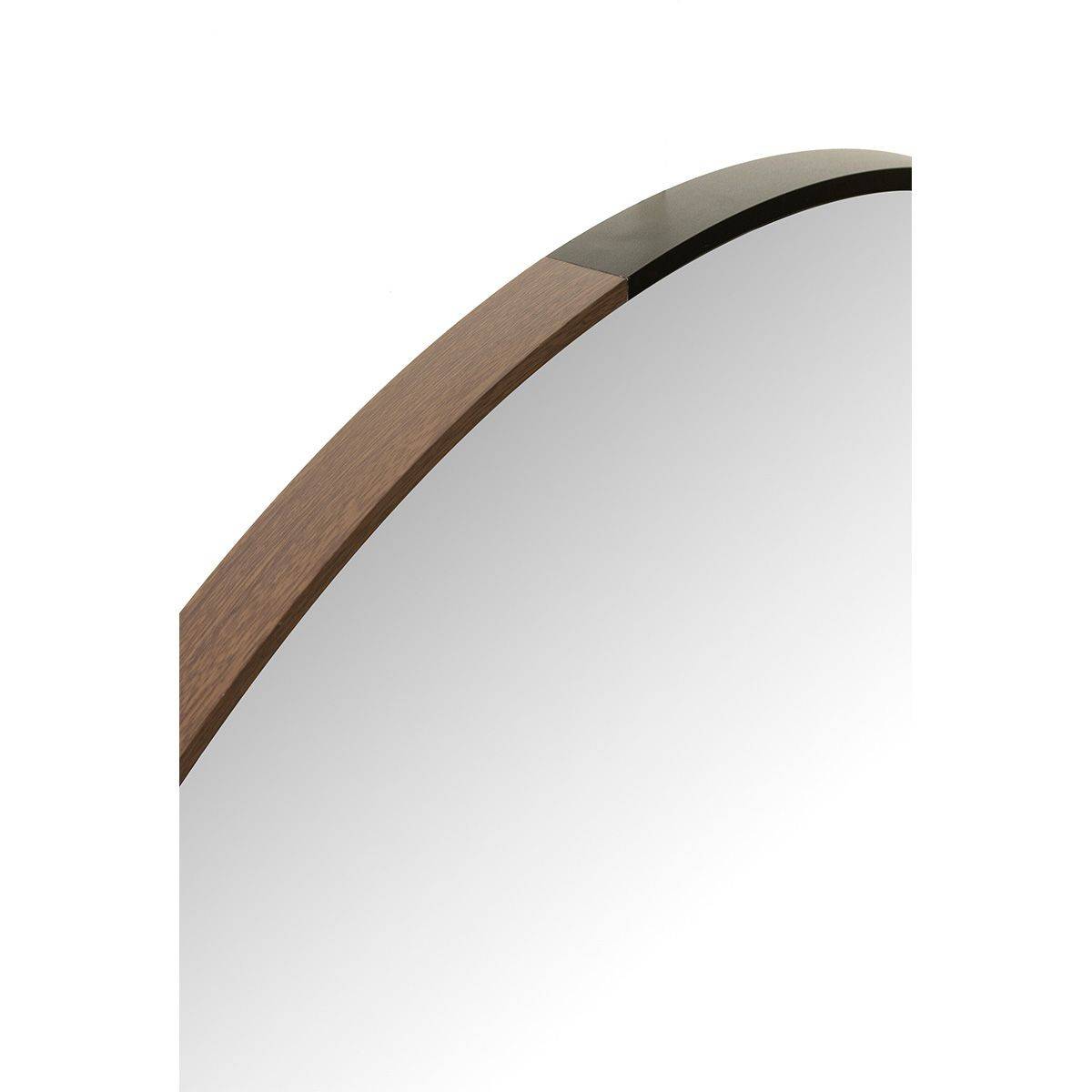 J-Line - Miroir Mural Rond "Alicia" 90cm Noir - Image 2