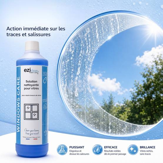 EZIclean® WINDOWS CARE - Lot de 2 Solutions nettoyantes 1L - Image 4
