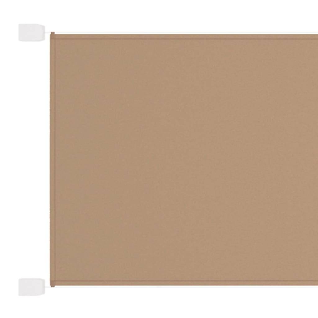 Helloshop26 - Auvent vertical 140 x 800 cm tissu oxford taupe - Imagen 1