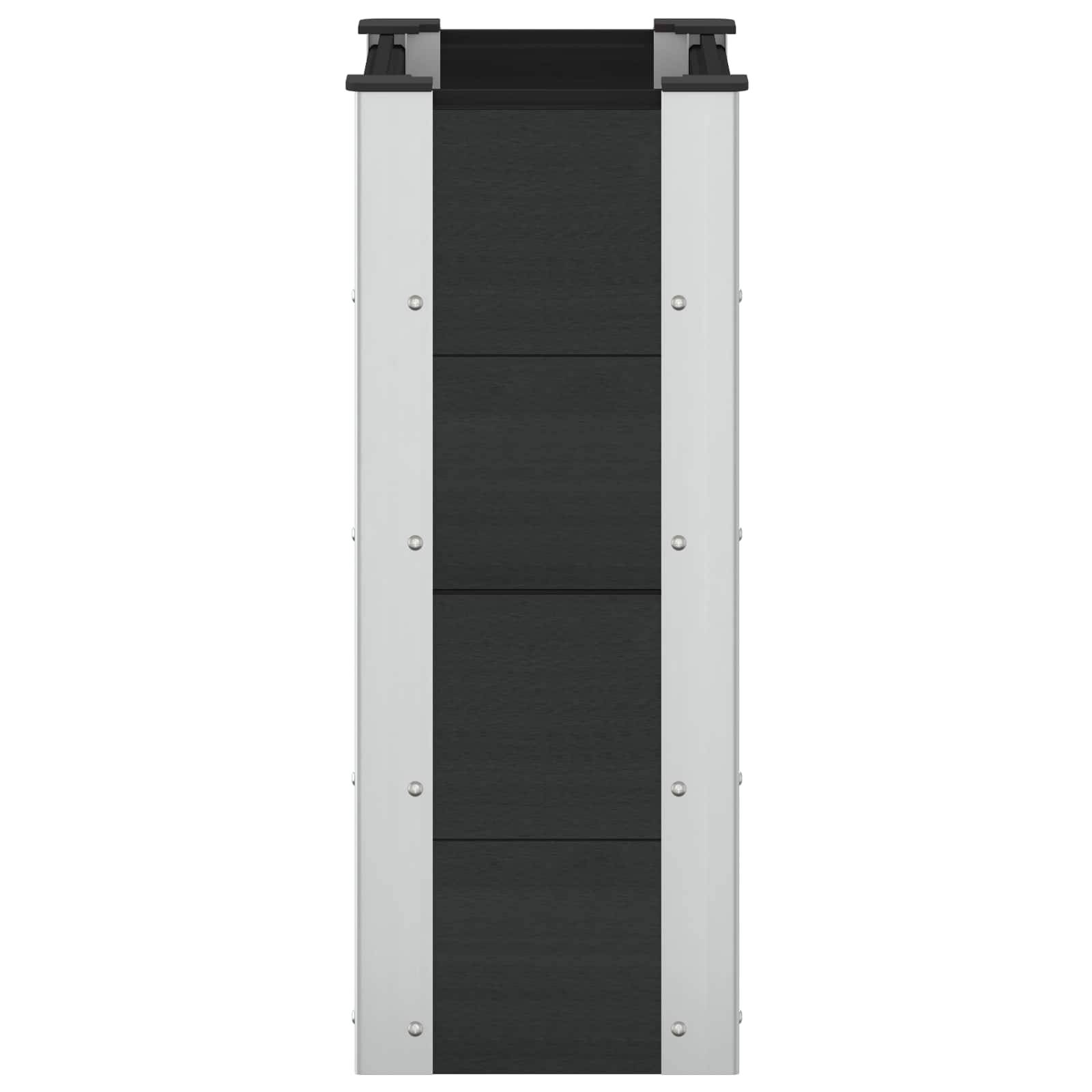 Prolenta Premium - Jardinière aluminium noir  50 x 30 x 72 cm  - Prolenta premium p358.8 - Image 4