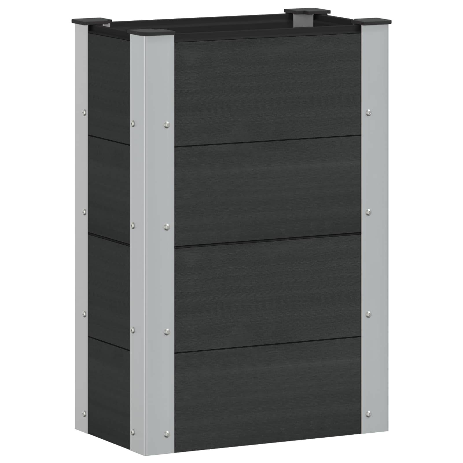 Prolenta Premium - Jardinière aluminium noir  50 x 30 x 72 cm  - Prolenta premium p358.8 - Image 2