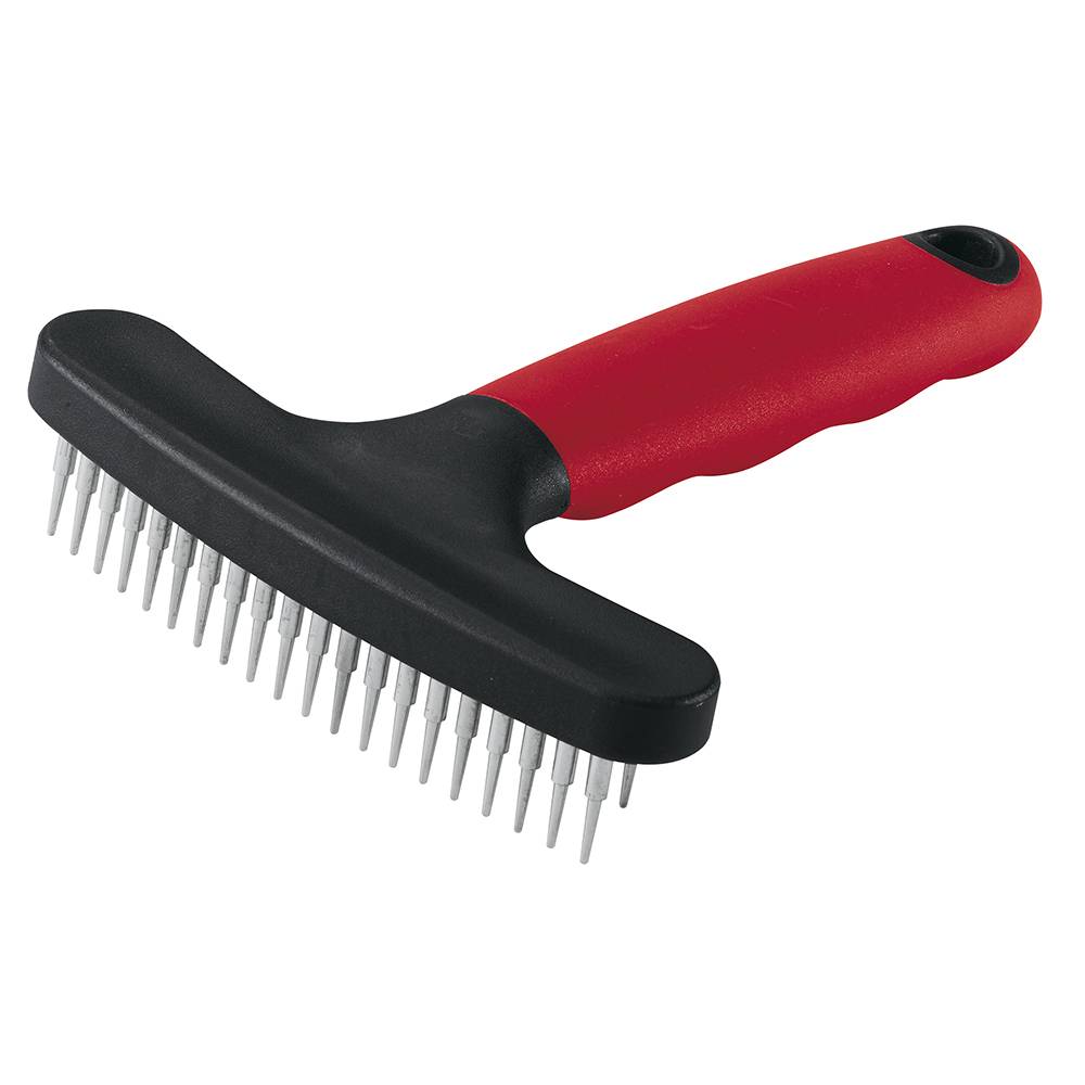 Ferplast - Ferplast Peigne râteau pour chiens GRO 5846, pointes arrondies serrées, idéal pour le soin du manteau des animaux à poils moyens et longs, 11 x h 15,5