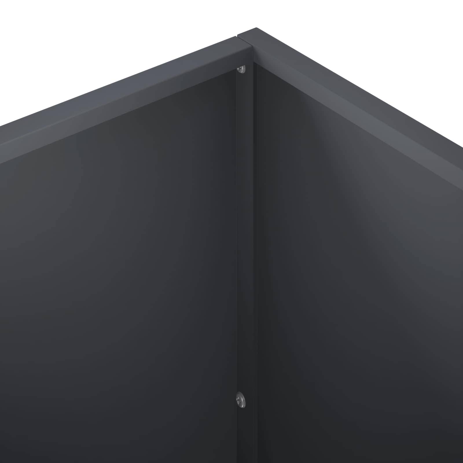 Vidaxl - Cache-pot de jardin 2 pc Anthracite 100 x 50 x 50 cm vidaXL 8005279 - Image 7