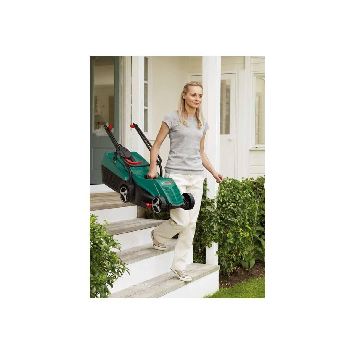Bosch - Tondeuse à gazon 1200W Larg. de coupe : 32 cm Guide Herbe Bac 31L ARM 32 Bosch - Imagen 3