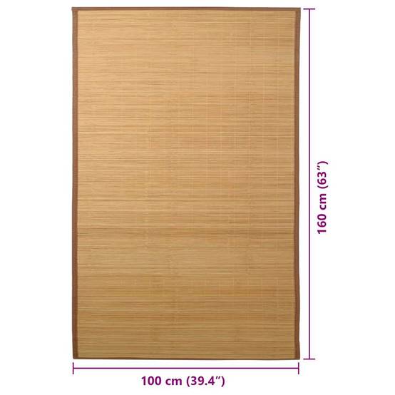 ComfortXL - Tapis de Passage en Bambou Antidérapant pour Cuisine ou Entrée Facile d'Entretien Marron 100x160 cm – ComfortXL Outdoor Living - Image 7