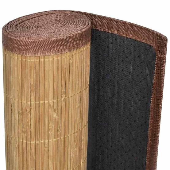 ComfortXL - Tapis de Passage en Bambou Antidérapant pour Cuisine ou Entrée Facile d'Entretien Marron 100x160 cm – ComfortXL Outdoor Living - Image 5
