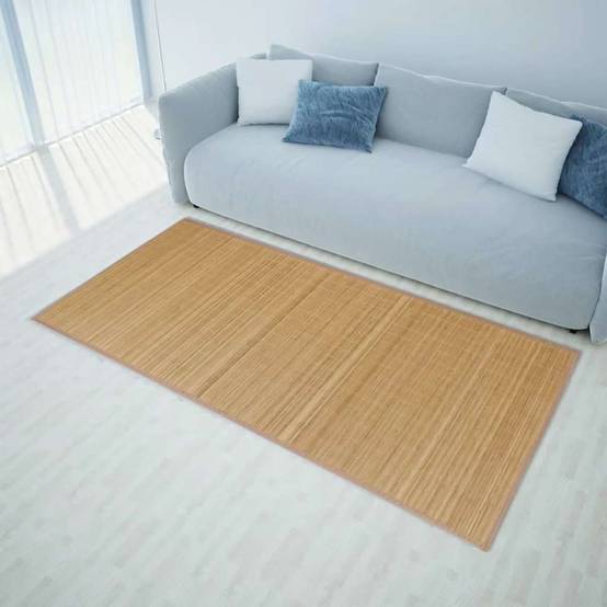 ComfortXL - Tapis de Passage en Bambou Antidérapant pour Cuisine ou Entrée Facile d'Entretien Marron 100x160 cm – ComfortXL Outdoor Living - Image 1