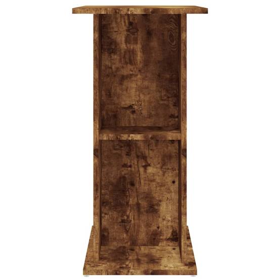 Support Aquarium Bois Ingénierie avec Étagères de Rangement Chêne Fumé - ComfortXL Outdoor Living - Image 5