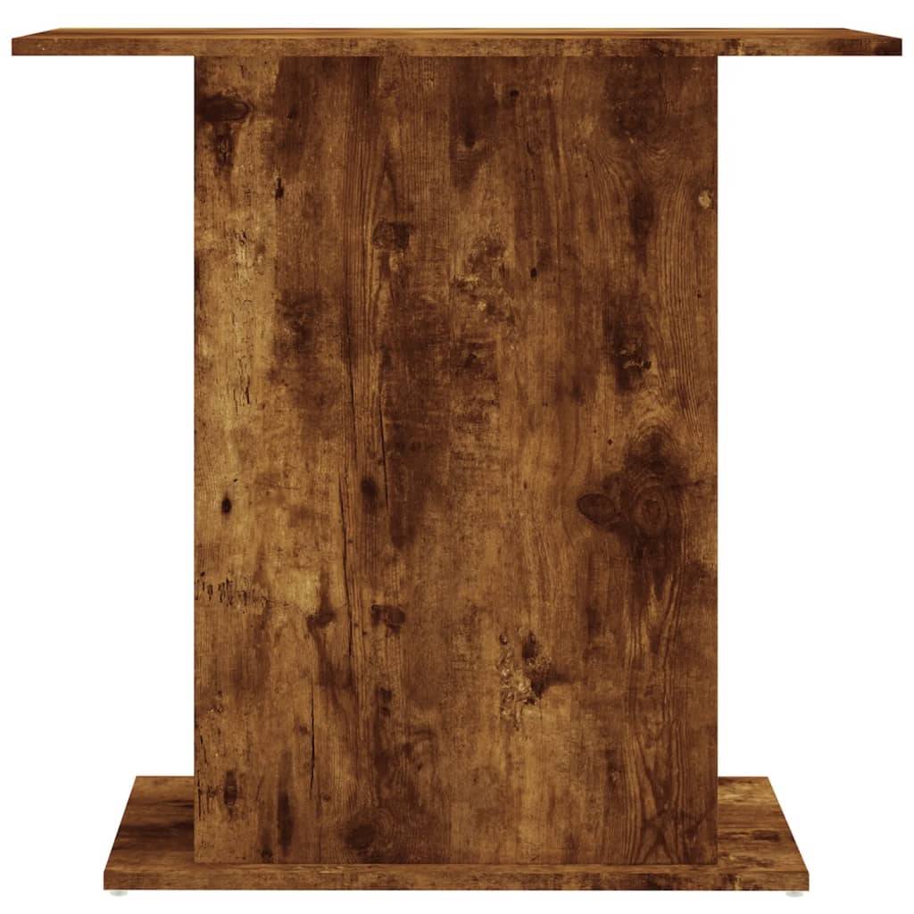 Support Aquarium Bois Ingénierie avec Étagères de Rangement Chêne Fumé - ComfortXL Outdoor Living - Image 4