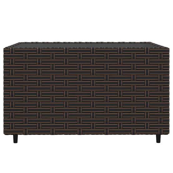ComfortXL - Petit Salon de Jardin 3 Pièces Résine Tressée Modulable Coussins Verts Inclus pour Balcon Marron – ComfortXL Outdoor Living - Image 7
