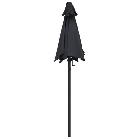 Helloshop26 - Parasol noir 200 x 211 cm aluminium - Image 3