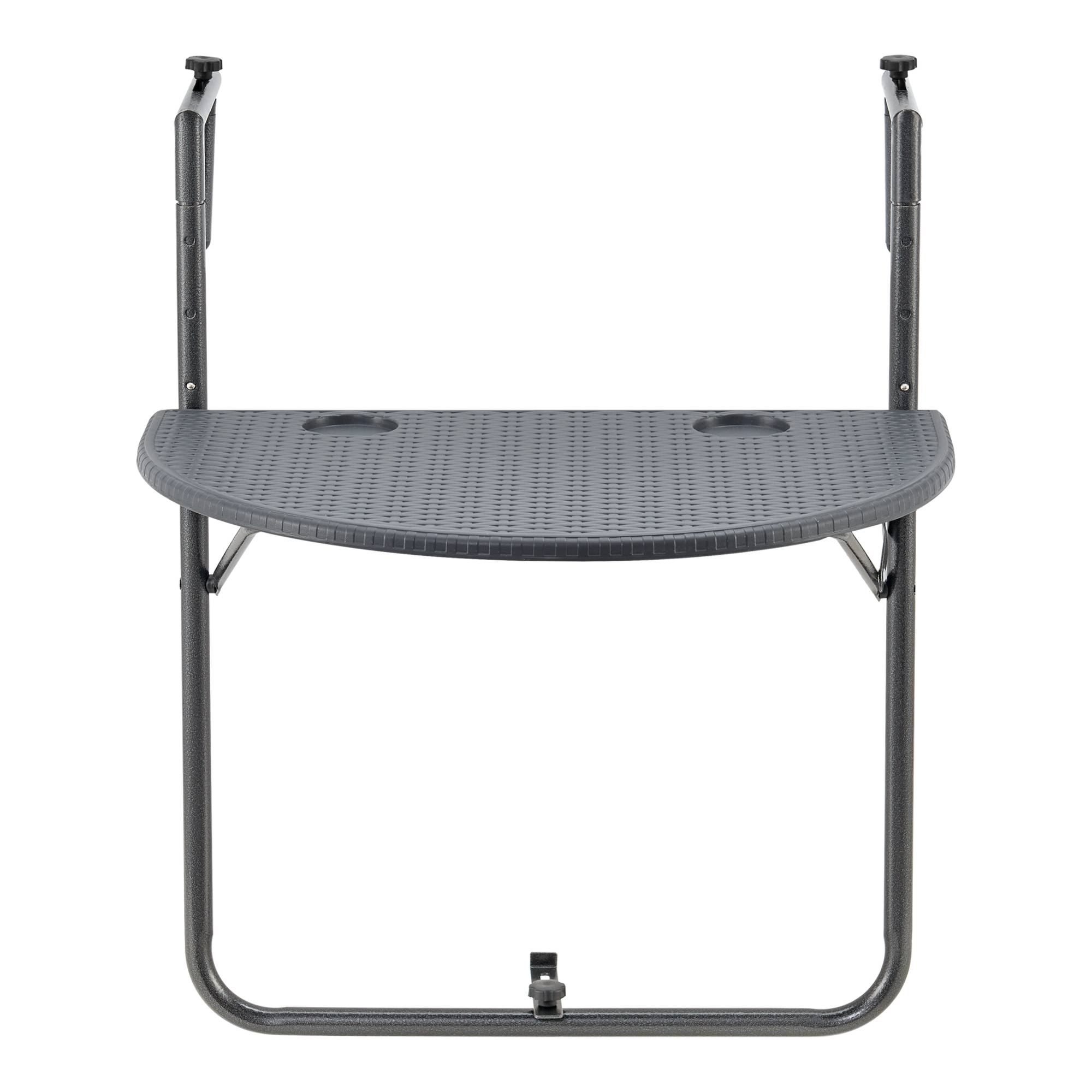 [en.casa] - Table de balcon suspendue Cicala rabattable et réglable en hauteur 83,5 x 60 x 64 cm [en.casa] - Imagen 4