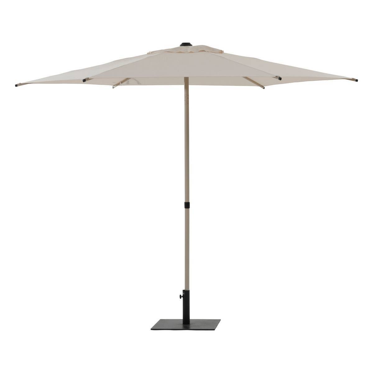 Hesperide - Parasol droit carré "Soya" argile & blé 2,5 x 2,5m en acier et polyester Hespéride - Image 2