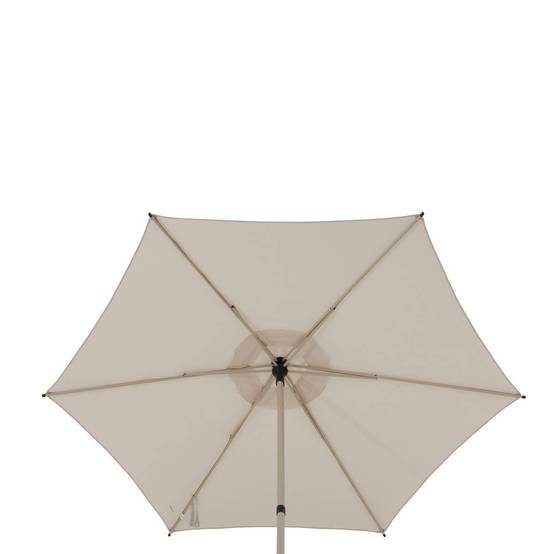 Hesperide - Parasol droit carré "Soya" argile & blé 2,5 x 2,5m en acier et polyester Hespéride - Image 4