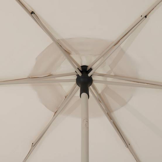 Hesperide - Parasol droit carré "Soya" argile & blé 2,5 x 2,5m en acier et polyester Hespéride - Image 7