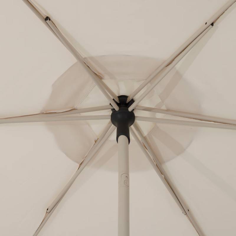 Hesperide - Parasol droit carré "Soya" argile & blé 2,5 x 2,5m en acier et polyester Hespéride - Image 7