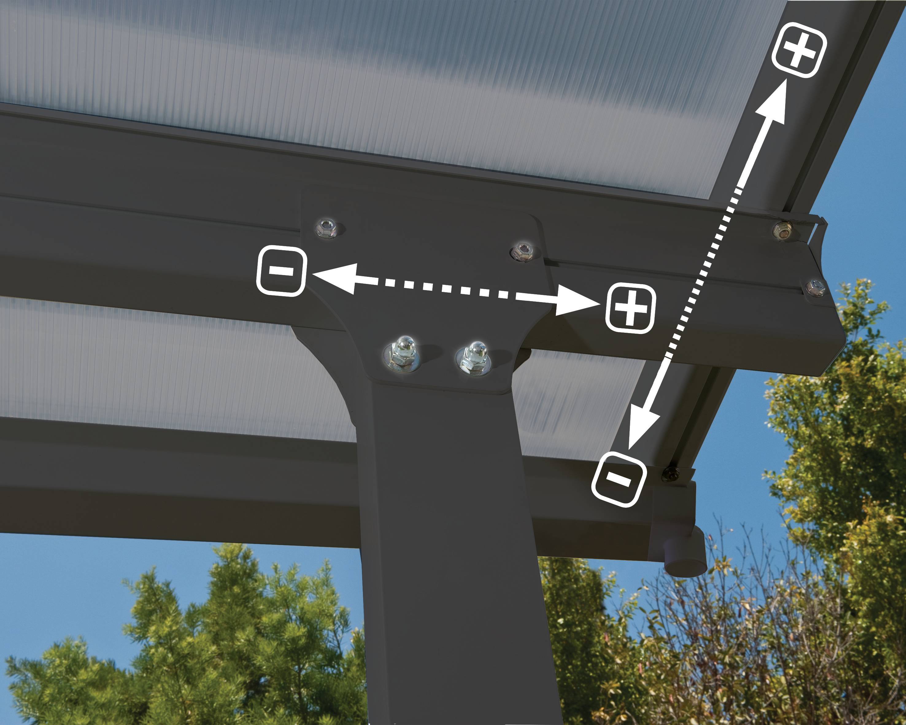Canopia - Canopia Pergola Feria 3X10,4 Grise - Imagen 3