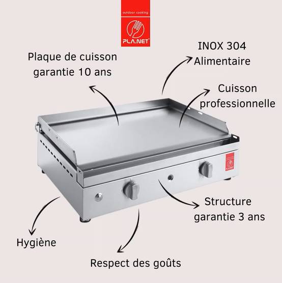 Plancha Planet - Plancha CHEF 55 Lisse - Image 4