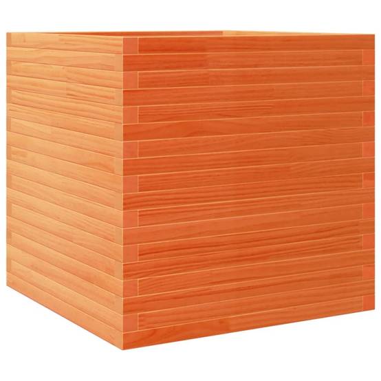 Jardinière Bois de Pin Massif Cire Marron 70 x 70 x 68.5 cm - PANGIVO - Image 2
