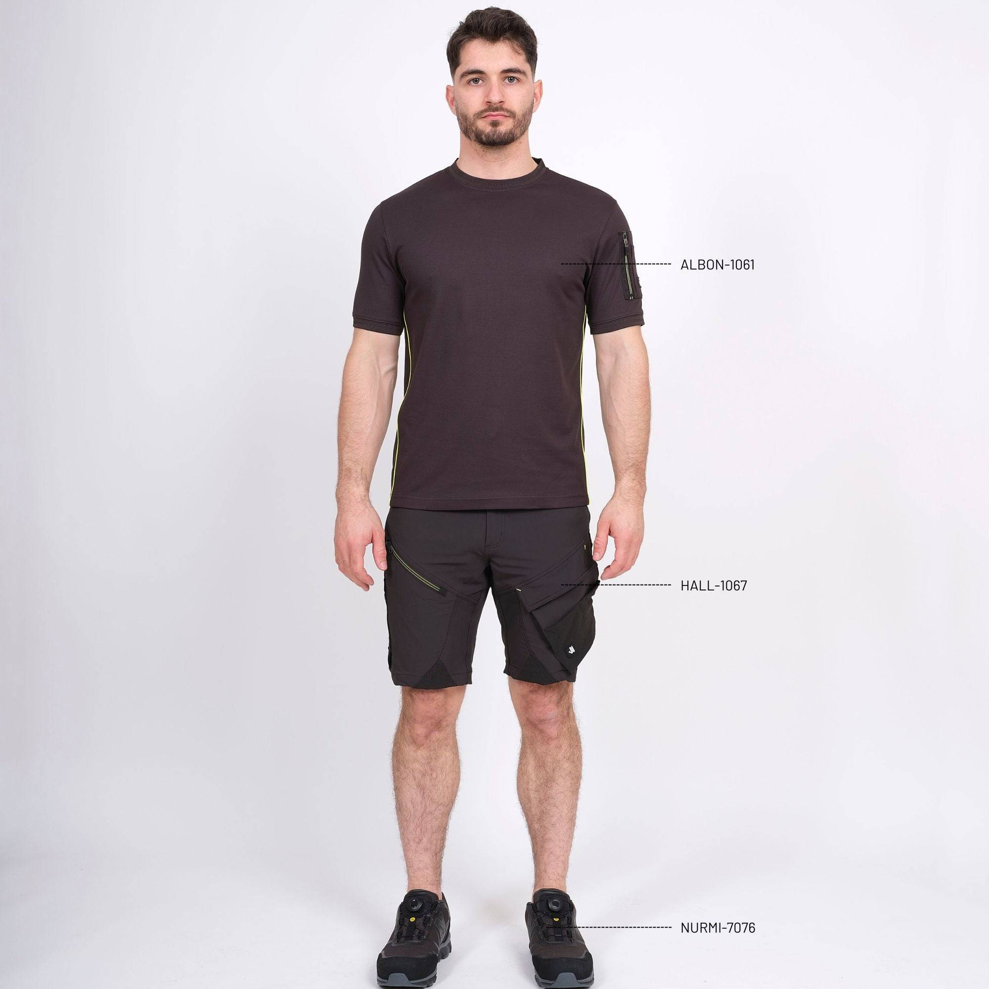 Nineworths - taille s - albon - t-shirt manches courtes de travail - 1061 anthracite - Image 2