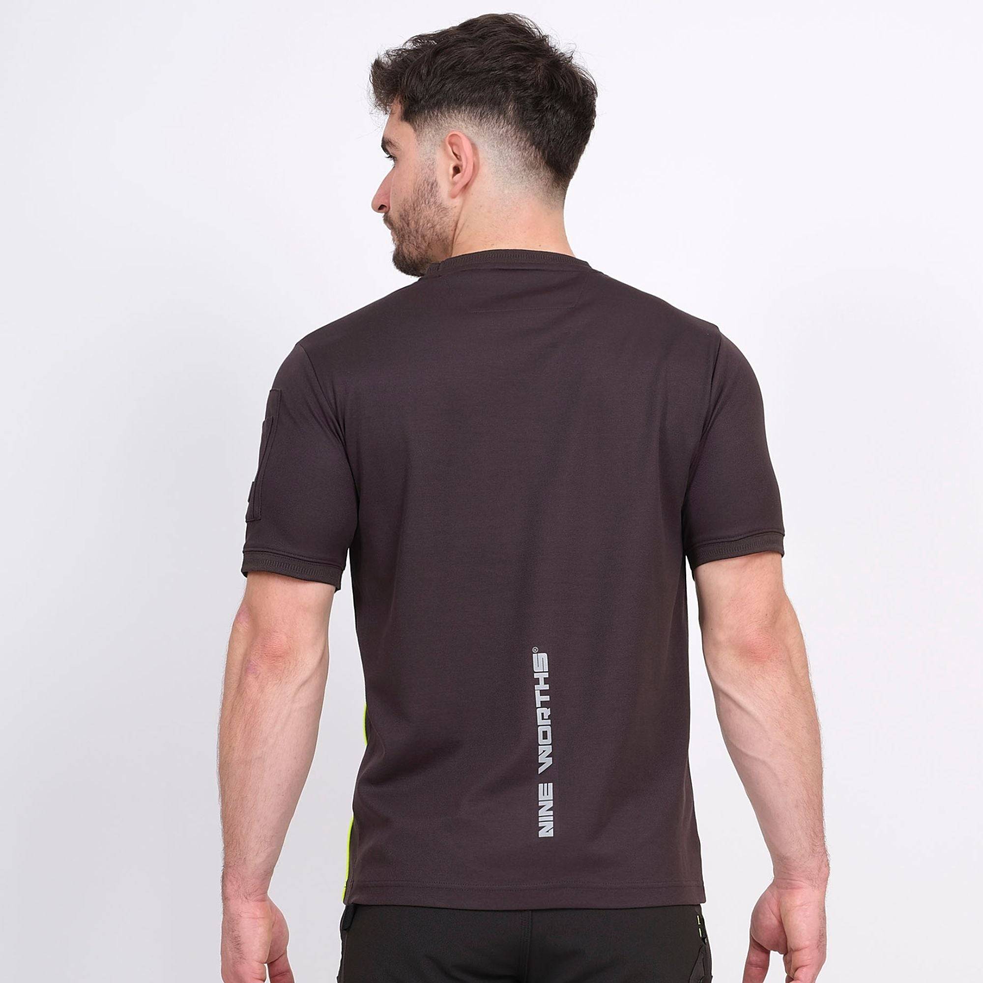 Nineworths - taille s - albon - t-shirt manches courtes de travail - 1061 anthracite - Image 3