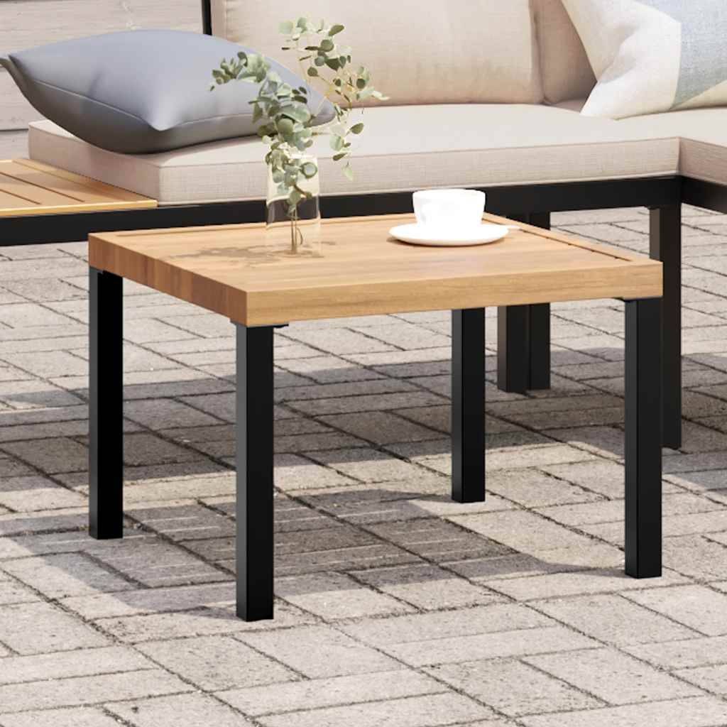 PANGIVO - Table basse de jardin acier enduit de poudre noir 55 x 55 x 39.5 cm - PANGIVO - Image 1