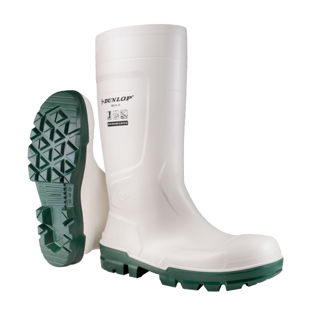 Dunlop - Botte agro alimentaire dunlop s4 Pvc work it Blanc T.39 - DUNLOP - NB1JB01 - Image 1