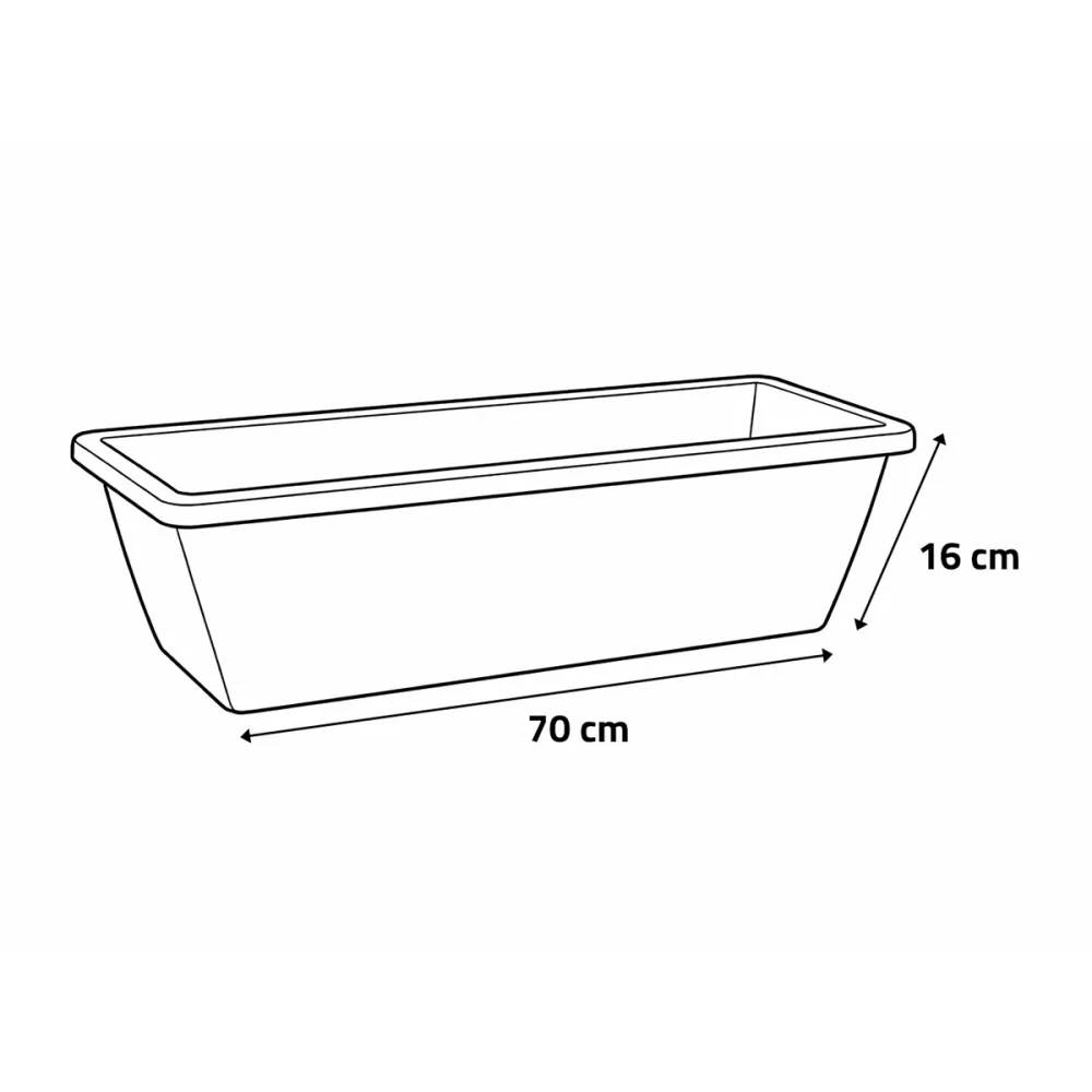 Elho - Balconnière Elho® 70x16cm en plastique effet terre cuite - Image 6