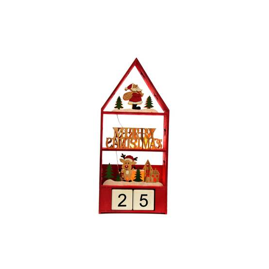 Sans Marque - Calendrier de l'Avent date Pitsis - Rouge - Heart of the home