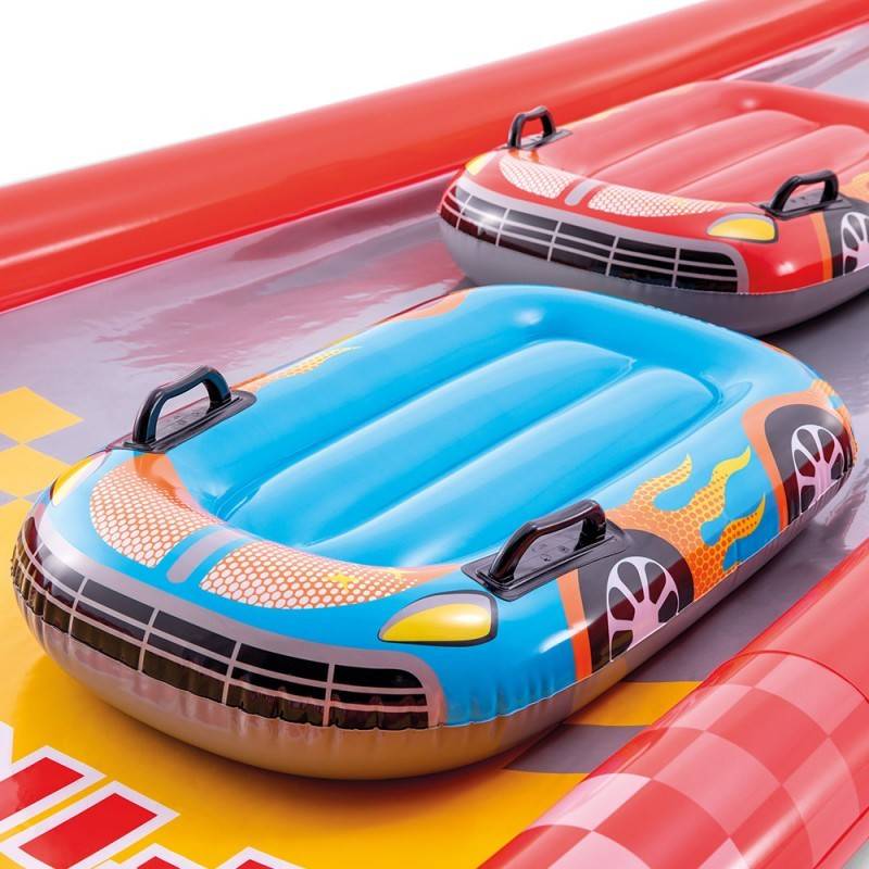 Intex - Aire de jeux gonflable Gliss party Formule 1 Intex - Imagen 3