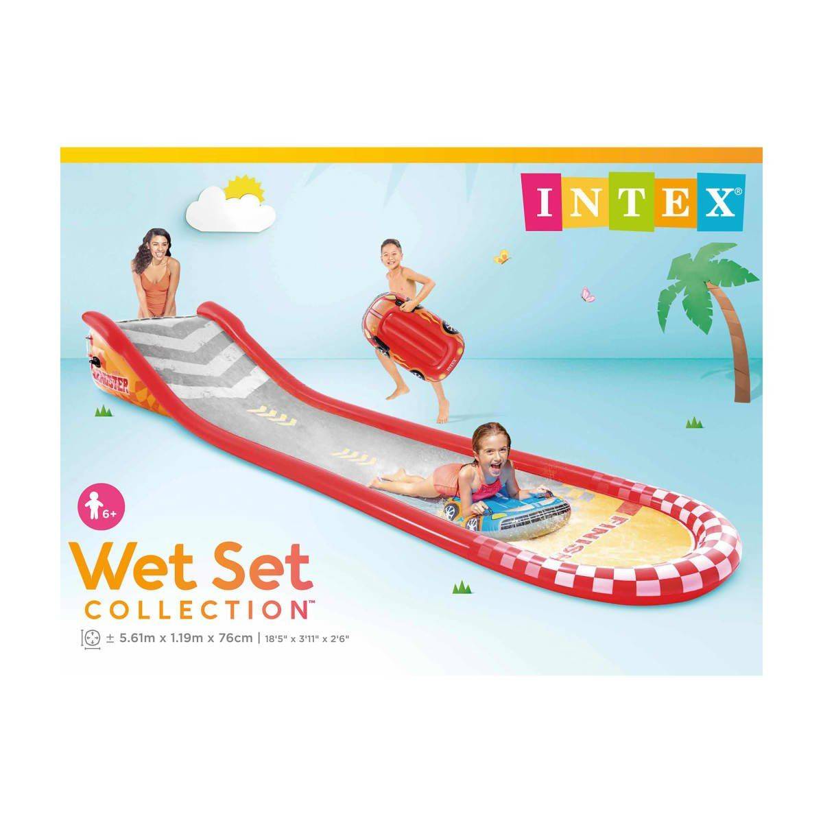 Intex - Aire de jeux gonflable Gliss party Formule 1 Intex - Imagen 5