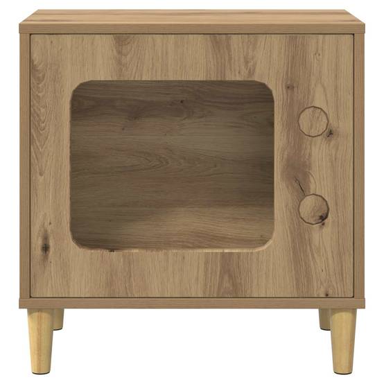 Niche Chat Haute Chêne Artisan Repos Brun 52cm pour Chat Qualité Top - ComfortXL Outdoor Living - Image 5