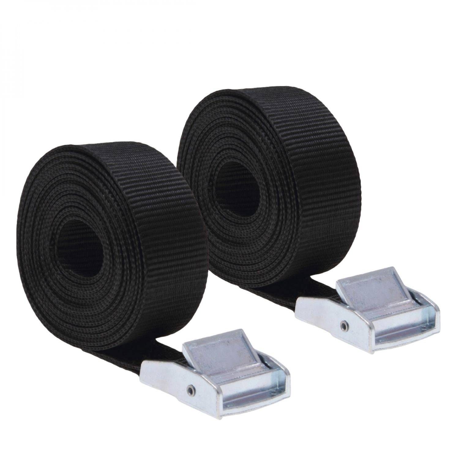 Linxor - Lot de 2 sangles d'arrimage avec boucle - 25 mm x 2,5 m - Noir - Linxor - Imagen 1