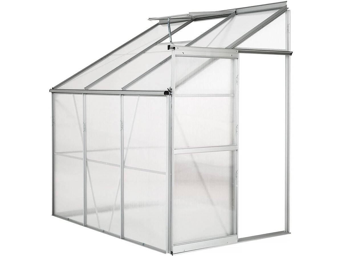 Habitat Et Jardin - Serre Jardin Adossée En Polycarbonate "aneth" 190 X 125 X 195 Cm - 2,37 M² -habitat Et Jardin - Image 1