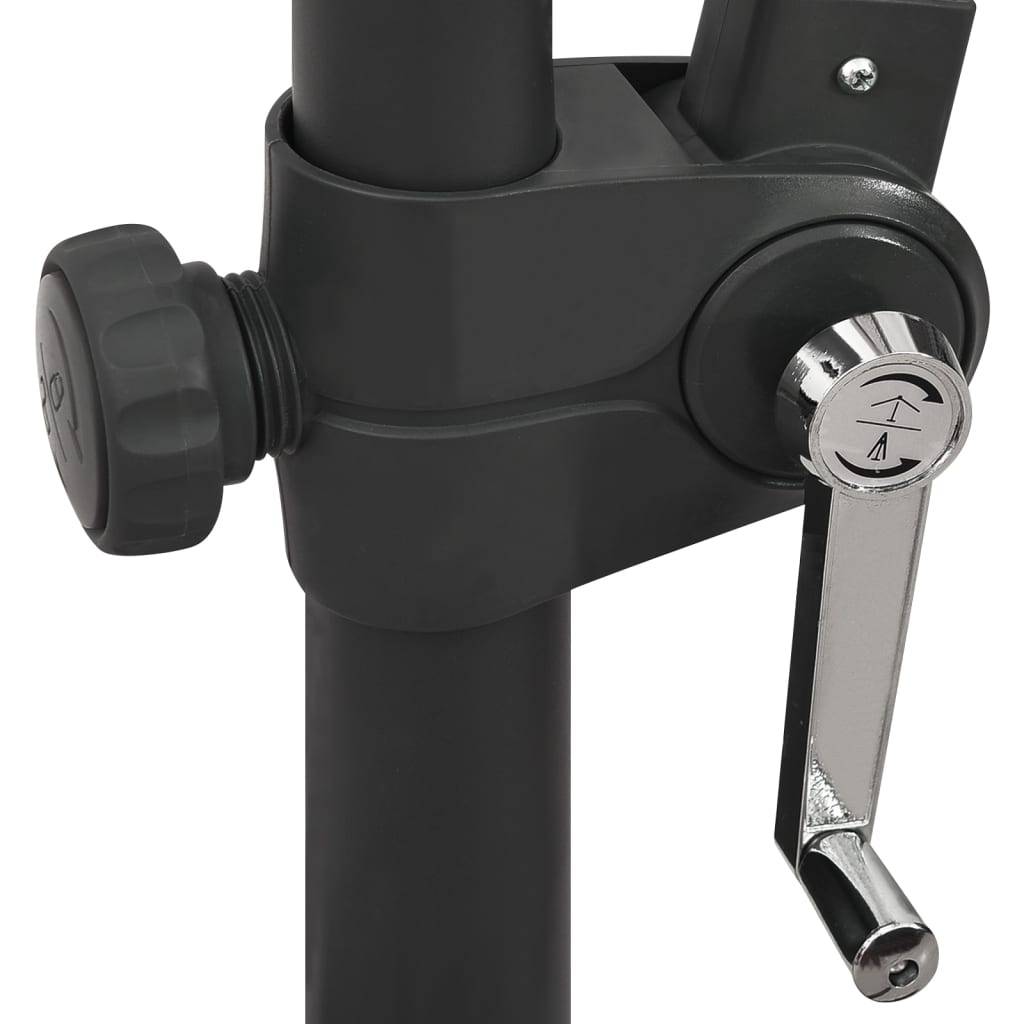 Helloshop26 - Parasol meuble de jardin déporté avec mât et lumières led anthracite 300 cm - Imagen 8