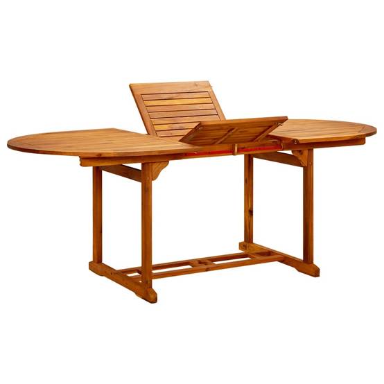 ComfortXL - Table de Jardin Extensible de 150 à 200 cm en Bois d'Acacia Massif Huilé, Grande Table de Repas pour 8 Personnes – ComfortXL Outdoor Living - Image 1