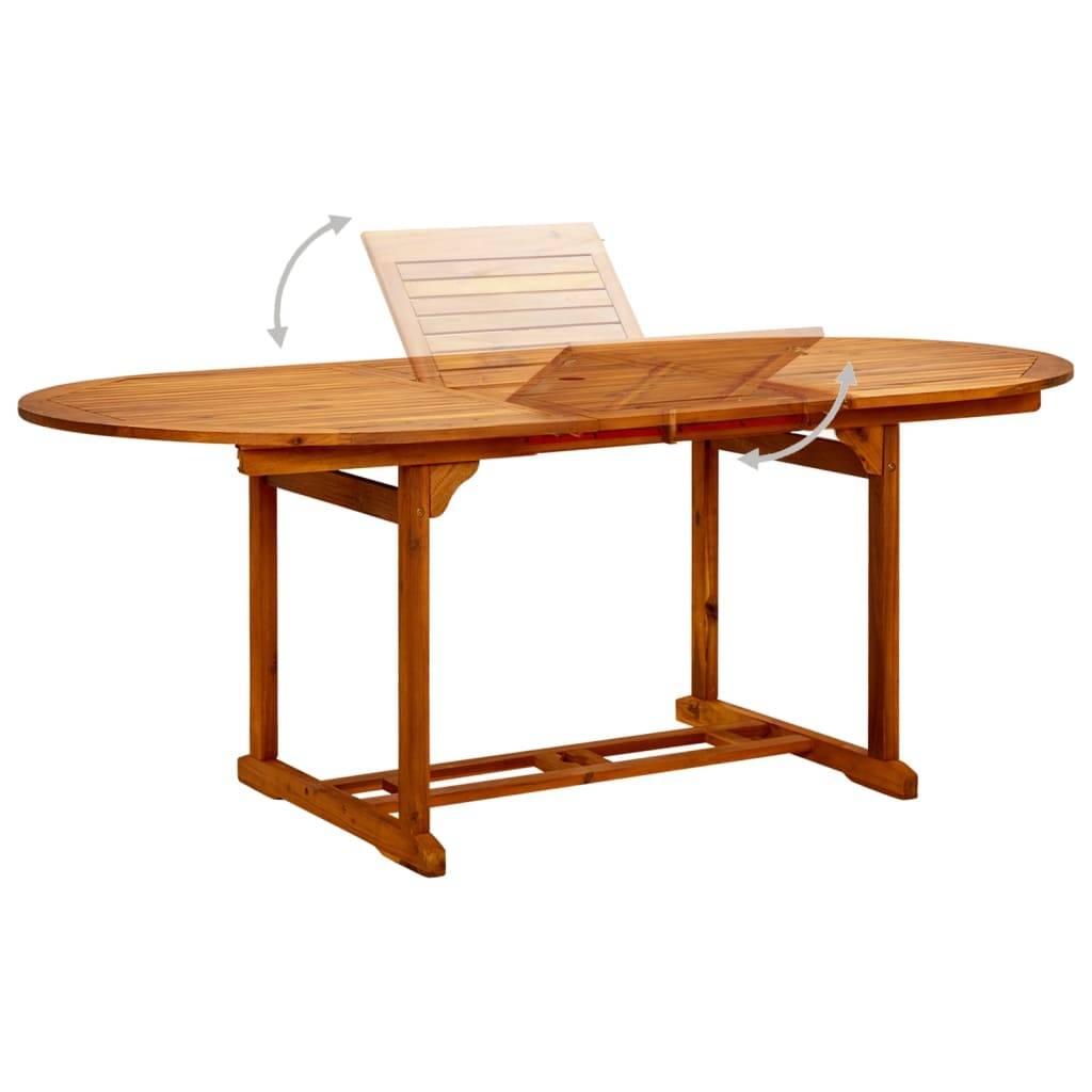 ComfortXL - Table de Jardin Extensible de 150 à 200 cm en Bois d'Acacia Massif Huilé, Grande Table de Repas pour 8 Personnes – ComfortXL Outdoor Living - Image 6