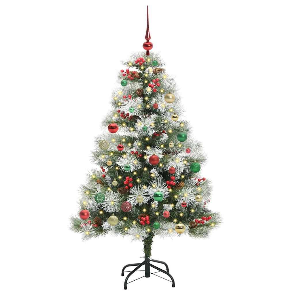 Vidaxl - Sapin de Noël artificiel Vert et blanc 150 cm vidaXL 3395178 - Image 4
