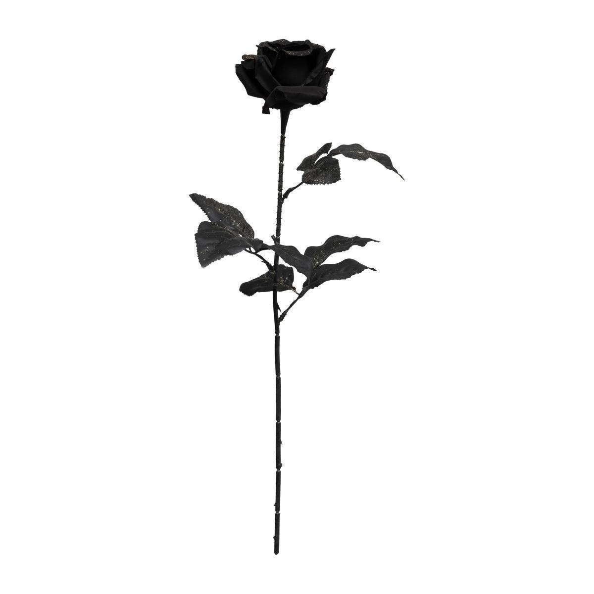 Fééric Lights & Christmas - Branche Rose noir et doré H65cm - Atmosphera Créateur d'intérieur - Imagen 1