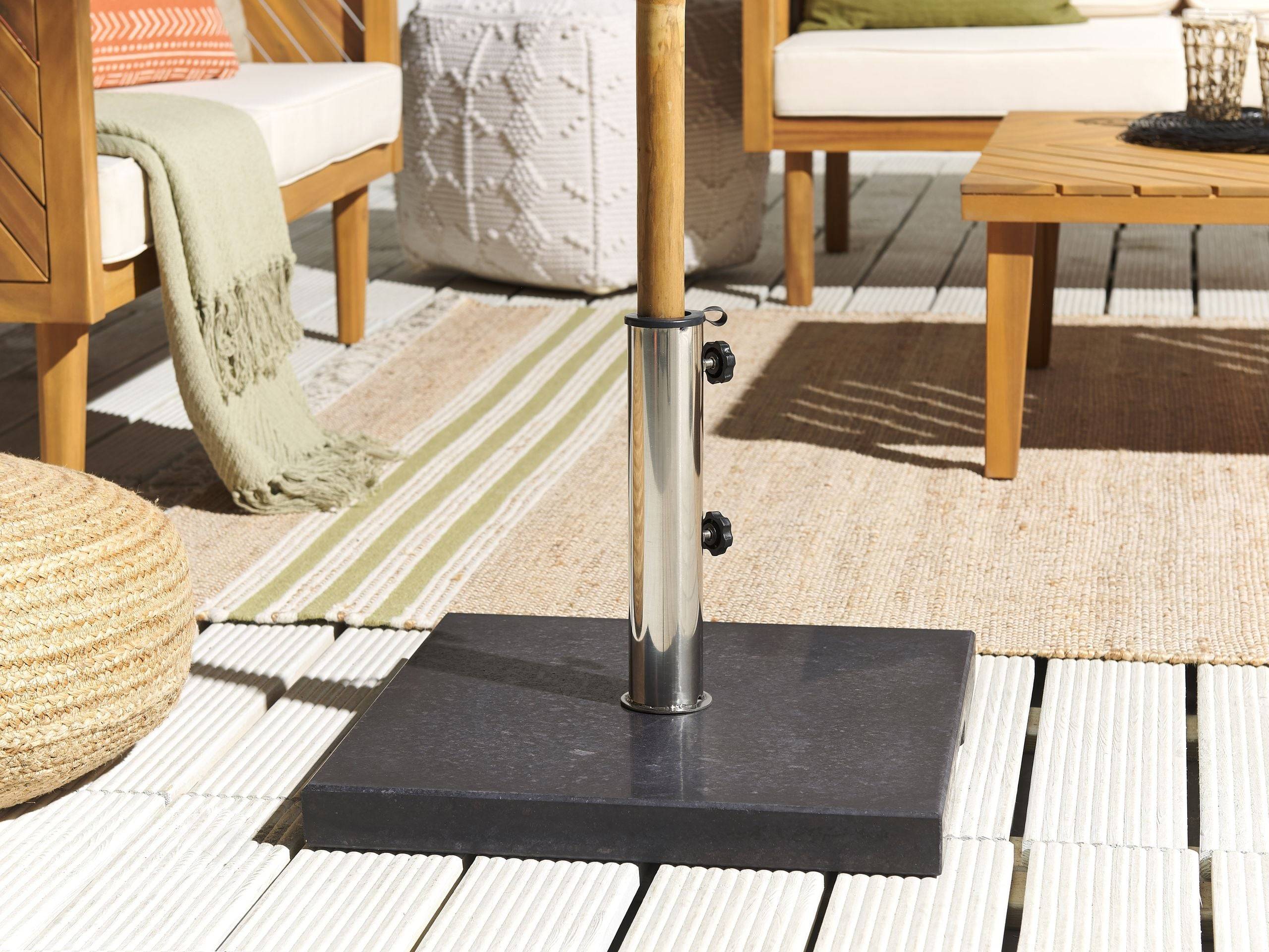 Beliani - Accessoires de parasol Granit Noir CEGGIA - Beliani - Imagen 1