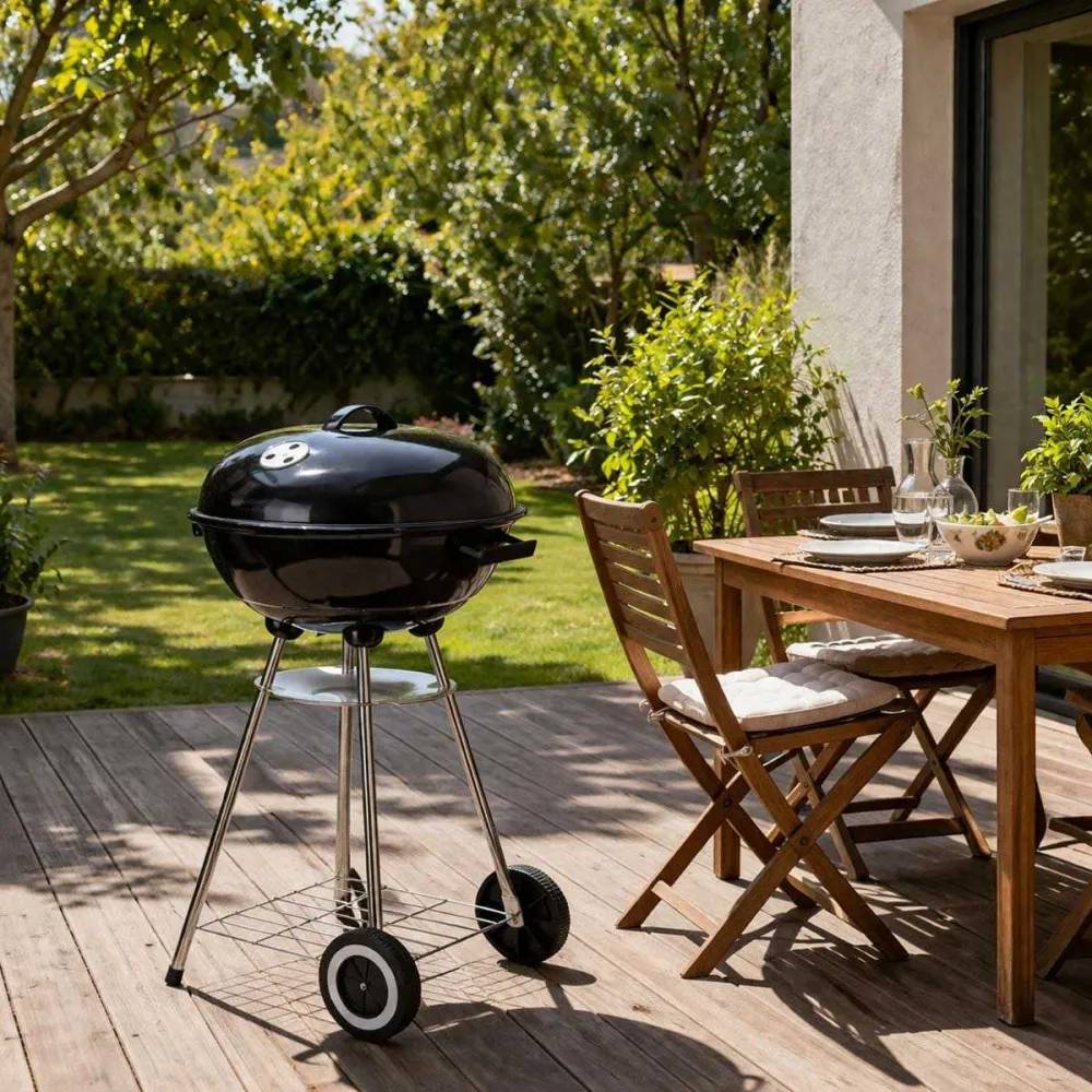 Barbecue à charbon avec couvercle 46cm Vaggan - Image 3