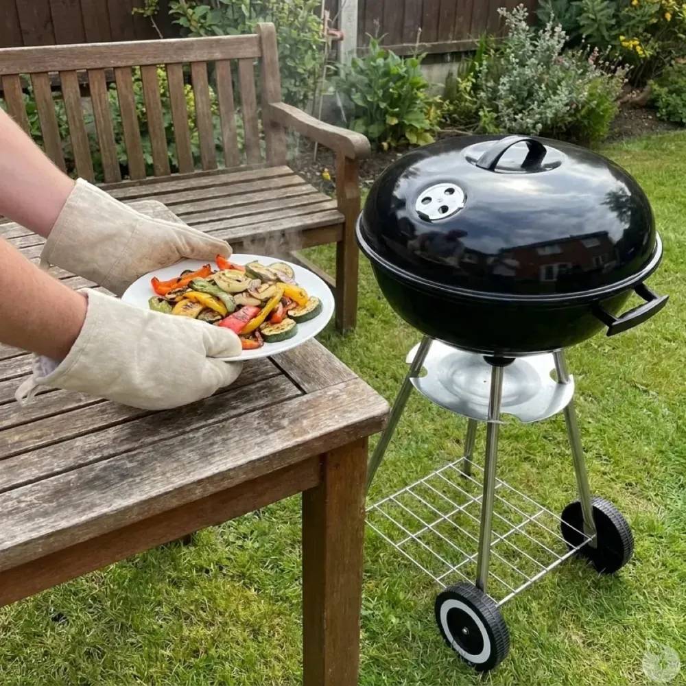 Barbecue à charbon avec couvercle 46cm Vaggan - Image 4