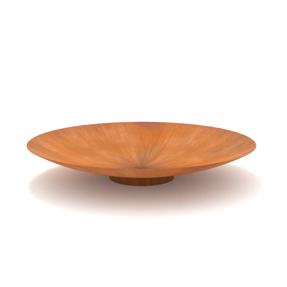 Decklinea - Brasero extérieur 120 cm - Acier Corten - Chauffage Exterieur - Feu de Bois - Effet Rouille - H : 21 cm - Resistant au gel - Imagen 1