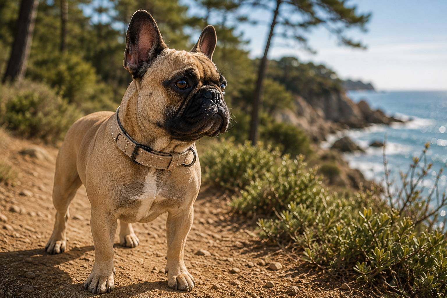 Eden - Collier pour chien avec doublure néoprène XS / S 24-30cm 15mm taupe - Image 2